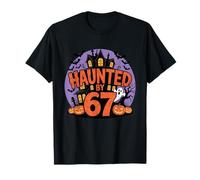 Funny Haunted by 67 Ghost Meme Spooky Halloween Design T-Shirt