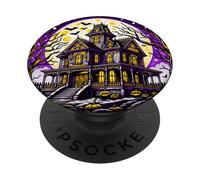 Funny Haunted Mansion Survivor Creepy Halloween PopSockets Adhesive PopGrip