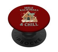 Funny Hawaiian Christmas Chill Holiday Mele Kalikimaka XMAS PopSockets Adhesive PopGrip