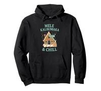 Funny Hawaiian Christmas Chill Holiday Mele Kalikimaka XMAS Pullover Hoodie