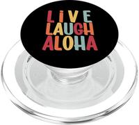 Funny Hawaiian Live Laugh Aloha PopSockets PopGrip for MagSafe