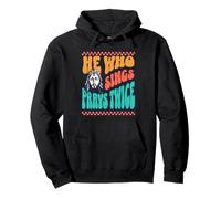 Funny He Who Sings Prays Twice God Faith Jesus Fun Pullover Hoodie