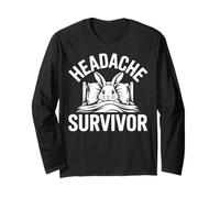Funny Head Hurts Headache Survivor Long Sleeve T-Shirt