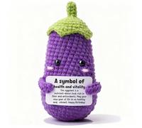 Funny Health & Wellness Gag Gift for Friend - Humorous Birthday Present, Crochet Vegetable Toy, Witty 'Vibrant Life' Over The Hill Gag for Men, Women