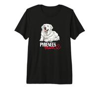 Funny Heart Women's Mama Mom Great Pyrenees Lover Premium T-Shirt