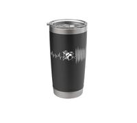 Funny Heartbeat Fluctuation Drummer Drum Set for Drummers Stainless Steel Insulated Tumbler