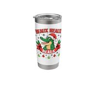 Funny Heaux Heaux Heaux Alligator Funny Cajun Christmas Stainless Steel Insulated Tumbler