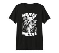 Funny Heavy Metal Canadian Sphynx Cat Rock Music Band Singer Premium T-Shirt