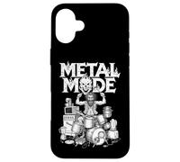 Funny Heavy Metal Mode Drummer Drumming Drums Player Music Case for iPhone 16 Plus