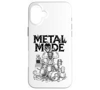 Funny Heavy Metal Mode Drummer Drumming Drums Player Music Case for iPhone 16 Plus