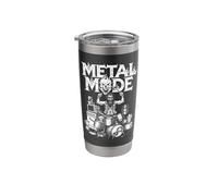 Funny Heavy Metal Mode Drummer Drumming Drums Player Music Stainless Steel Insulated Tumbler