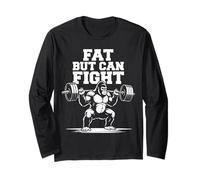 Funny Heavyweight Gym Fat But Can Fight Cardio Gorilla Beast Long Sleeve T-Shirt