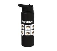 Funny Hedgehog Activities Pet Owner Pygmy Hedgehog Stainless Steel Insulated Water Bottle