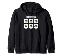 Funny Hedgehog Activities Pet Owner Pygmy Hedgehog Zip Hoodie