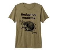 Funny Hedgehog Joke Hedgehog Anatomy Hed gehog Cute Pet Premium T-Shirt