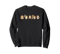 Funny Hedgehog Library Squad Kawaii Book Lover Design Sweatshirt