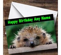Funny Hedgehog Personalised Birthday Card | Birthday Card | Animals, Wildlife & Pets Card