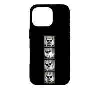 Funny hedgehog Photo Booth Retro Black White Sunglasses Pet Case for iPhone 16 Pro