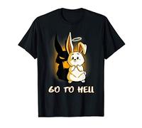 Funny Hell Bunny Holy Rabbit Halo Rodent T-Shirt