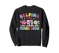 Funny Helping Little Minds Grow Teacher Life Back To School Sweatshirt