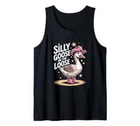 Funny Hen Doo Birthday Party Silly Goose on the Loose Tank Top