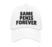 Funny Hen Party Bride Cap Same Penis Forever (UK, Alpha, One Size, White)