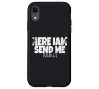 Funny Here I Am Send Me Bible Verse Lord Saying Case for iPhone XR