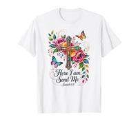 Funny Here I Am Send Me Shirt Bible Verse Lord Saying T-Shirt