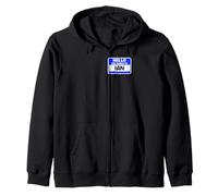 Funny Hi Hello My Name Is Ian On Nametag Introduction Zip Hoodie