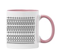 Funny Hidden Message Mug - Fu*k This Sh*t - Viral Optical Illusion Mug - Handmade in The UK - Secret Swear Mug for Work - Dishwasher Safe (Pink)