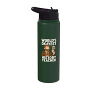 Funny High School History Teacher Joke Stainless Steel Insulated Water Bottle