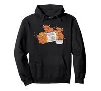 Funny Highland Cow Anti Depressant Zoo Boys Girls Kids Pullover Hoodie