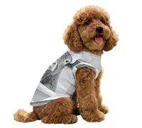 Funny Highland Cow Bath Dog Clothes Ice Silk Sleeveless Pet Vest Puppy Breathable Shirts for Small Dogs Cat XS