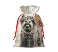 Funny Highland Cow Christmas Drawstring Gift Bags For Present, For Christmas Gifts Party Decoration