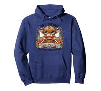 Funny Highland Cow Don’t Look Back Retro Pullover Hoodie