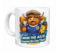 Funny Highland Cow Glasgow Saying Mon The Ais Gonnae No Dae That Gift Mug