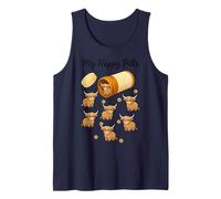 Funny Highland Cow My Happy Pills Animal Lover Boys Girls Tank Top