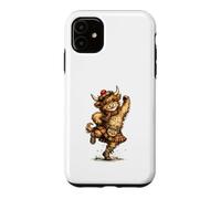 Funny Highland Cow Performing Scottish Dancing Case for iPhone 11