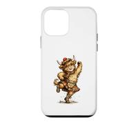 Funny Highland Cow Performing Scottish Dancing Case for iPhone 12 mini
