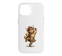 Funny Highland Cow Performing Scottish Dancing Case for iPhone 14