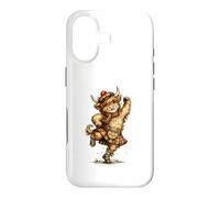 Funny Highland Cow Performing Scottish Dancing Case for iPhone 17