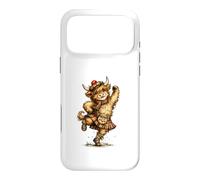 Funny Highland Cow Performing Scottish Dancing Case for iPhone 17 Pro Max
