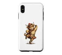 Funny Highland Cow Performing Scottish Dancing Case for iPhone XS Max