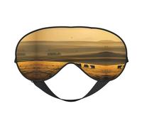 Funny Highland Cow Print Eye Mask,Silk-Like Sleep Mask,Night Sleeping Mask for Men Women,for Sleep Relaxation