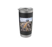 Funny Highway Traffic Camera Great Blue Heron Stainless Steel Insulated Tumbler