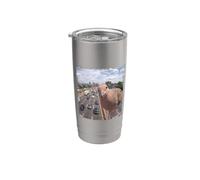 Funny Highway Traffic Camera Mourning Dove Stainless Steel Insulated Tumbler
