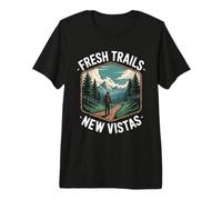 Funny Hiker Hikers Hiking Walking Jokes for Men Women Premium T-Shirt