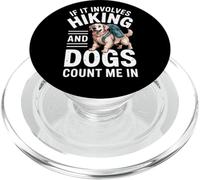 Funny Hiker Hikers Hiking Walking Jokes Golden Retriever Dog PopSockets PopGrip for MagSafe