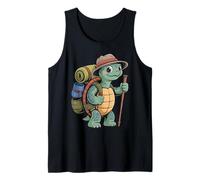Funny Hiking Camping Cute Turtle Lover Adventure In Nature Tank Top