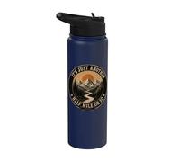 Funny Hiking Mountain Trail Just Another Half Mile Or So Stainless Steel Insulated Water Bottle